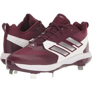 Adidas Mens Icon 8 Sneaker Metal Baseball Cleat IG7093 Dark Red Silver Size 7